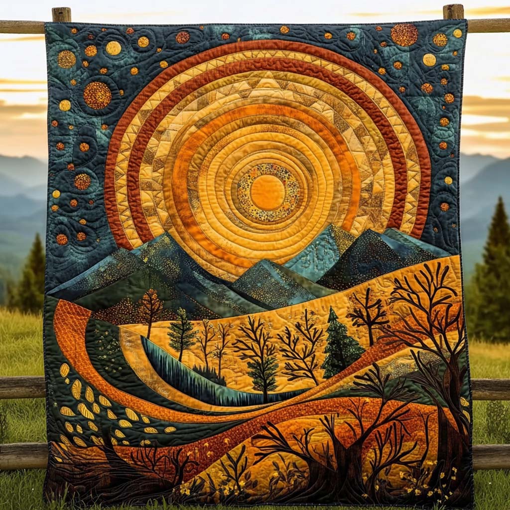 Sunrise Splendor Quilted Blanket NCU0XD105