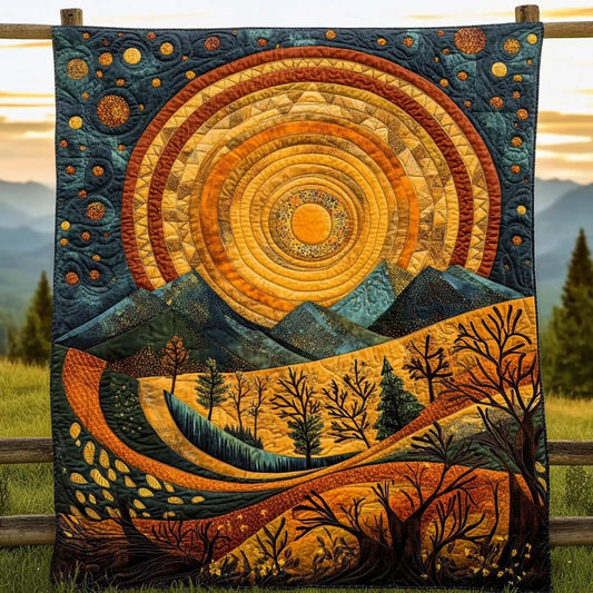 Sunrise Splendor Quilted Blanket NCU0XD105