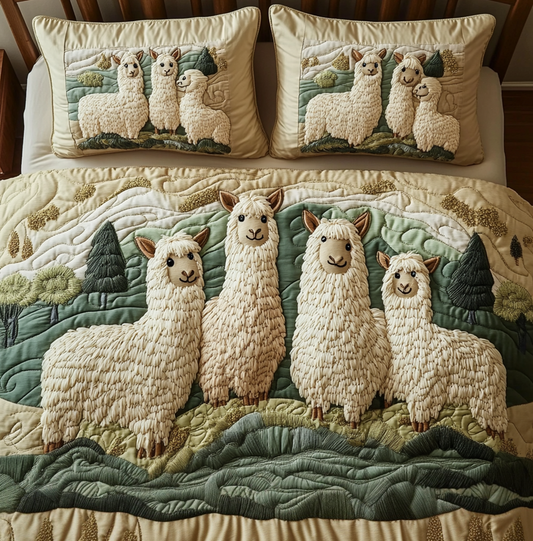 Sunrise Stroll 3-Piece Quilted Bedding Set NCU0VH5800