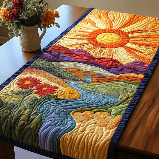 Sunrise Valley Quilted Table Runner NCU0NT3433