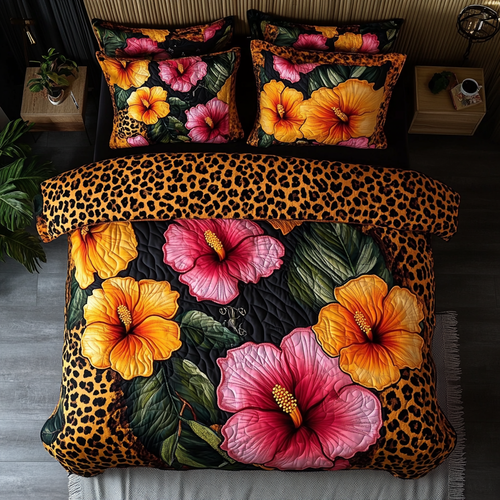 Sunset Bloom 3-Piece Quilted Bedding Set NCU0DK6193