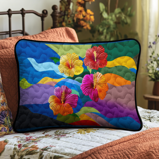 Sunset Bloom Quilted Bedding Pillow Case NCU0DK5996