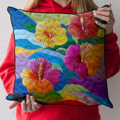 Sunset Bloom Quilted Pillow Case NCU0DK5995