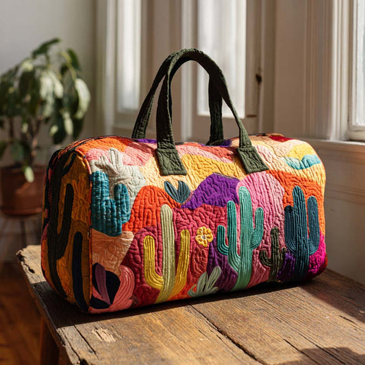 Sunset Cactus Quilted Duffle Bag NCU0XD409