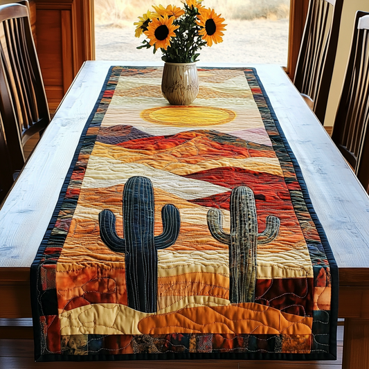 Sunset Cactus Quilted Table Runner NCU0VL1501