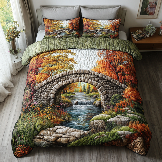 Sunset Calm 3-Piece Quilted Bedding Set NCU0DK6324