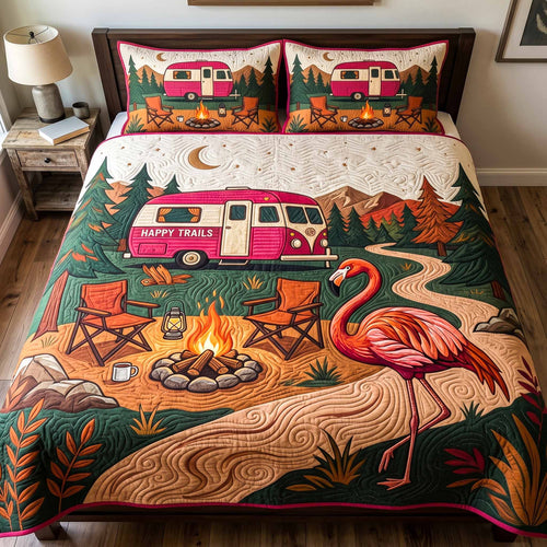 Sunset Camp 3-Piece Quilted Bedding Set NCU0XD2779