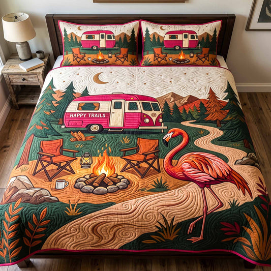 Sunset Camp 3-Piece Quilted Bedding Set NCU0XD2779