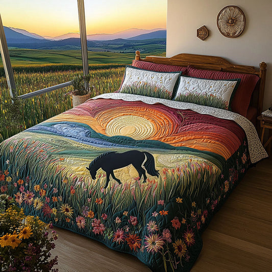 Sunset Canter 3-Piece Quilted Bedding Set NCU0PT4521