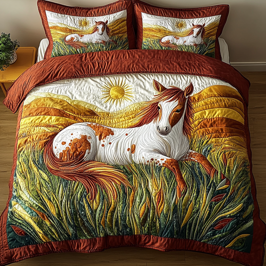 Sunset Canter 3-Piece Quilted Bedding Set NCU0VH3801