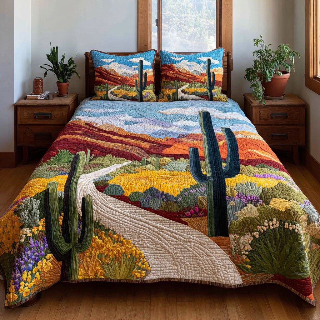 Sunset Canyon 3-Piece Quilted Bedding Set NCU0DK12210