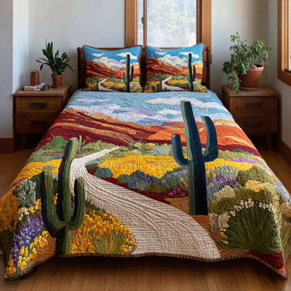 Sunset Canyon 3-Piece Quilted Bedding Set NCU0DK12210