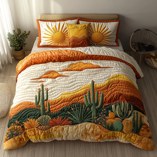 Sunset Canyon 3-Piece Quilted Bedding Set NCU0VH3072