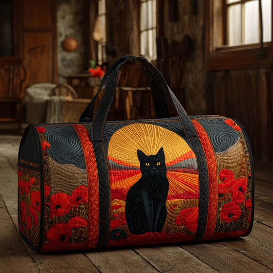 Sunset Cat Quilted Duffle Bag NCU0XD399