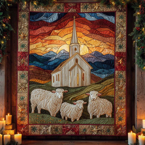 Sunset Chapel Quilted Blanket NCU0XD475