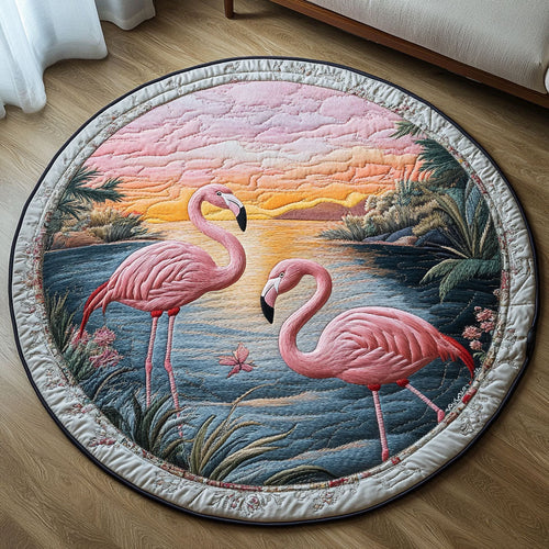 Sunset Dream Quilted Round Mat NCU0NT4945