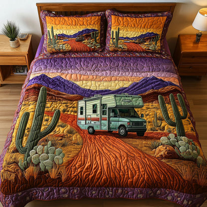 Sunset Drive 3-Piece Quilted Bedding Set NCU0NT6406