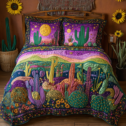 Sunset Dunes 3-Piece Quilted Bedding Set NCU0VL1736