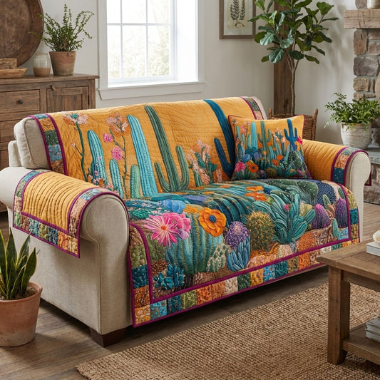 Sunset Dunes Quilted Sofa Cover NCU0DK12240