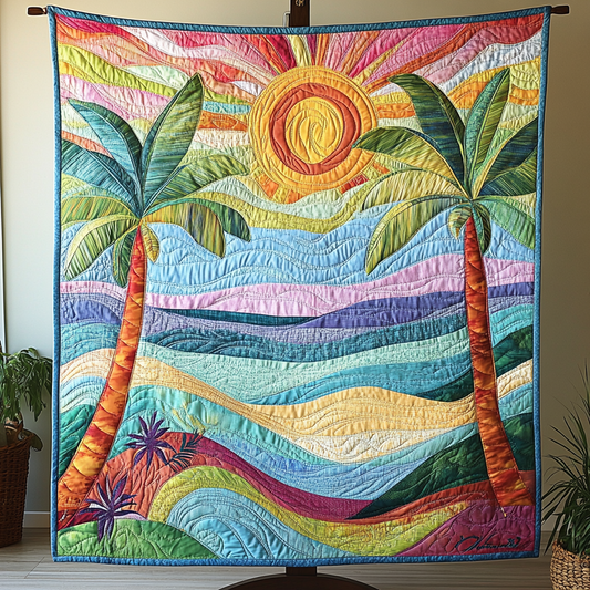 Sunset Escape Quilted Blanket NCU0VH3888