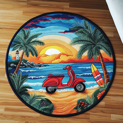Sunset Escape Quilted Round Mat NCU0NT5570