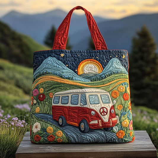 Sunset Escape Quilted Tote Bag NCU0PT8235