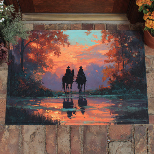 Sunset Fall Western Doormat NCU0HH720