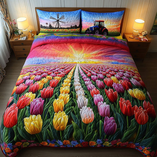 Sunset Farm Drive 3-Piece Quilted Bedding Set NCU0NT6633