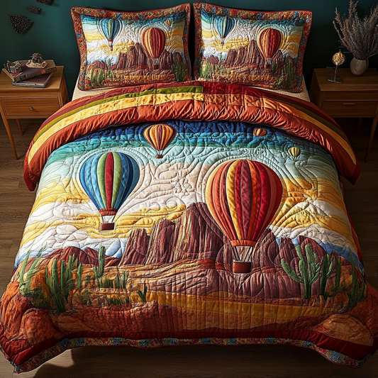 Sunset Flight 3-Piece Quilted Bedding Set NCU0VL2252