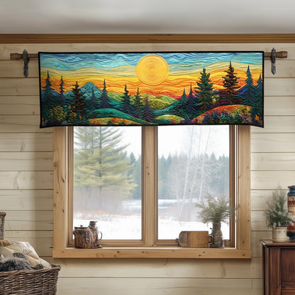 Sunset Forest Quilted Valance NCU0NT7186