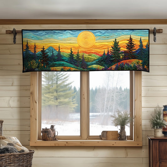 Sunset Forest Quilted Valance NCU0NT7186