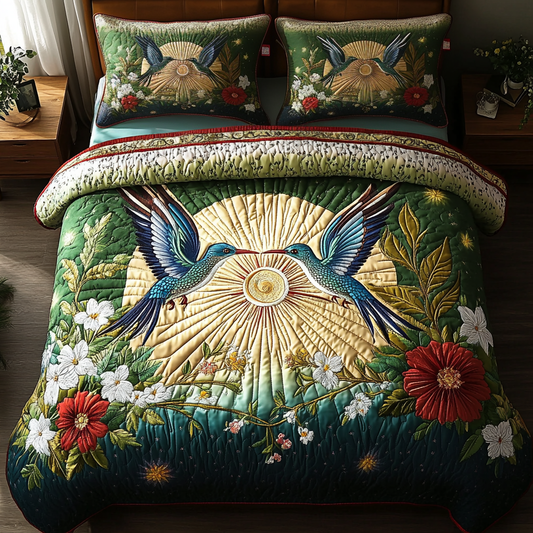 Sunset Glide 3-Piece Quilted Bedding Set NCU0VH3406