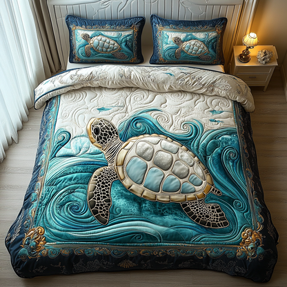 Sunset Glide 3-Piece Quilted Bedding Set NCU0DV3471