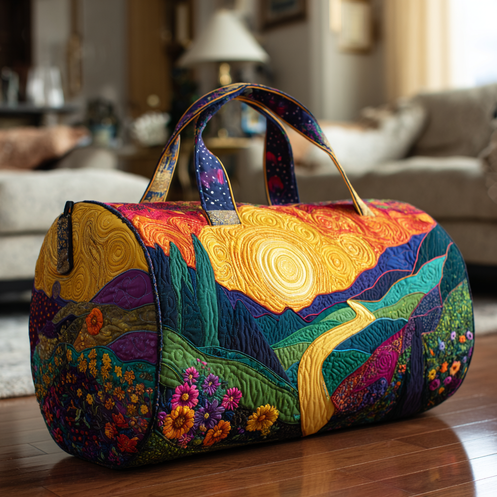Sunset Glow Quilted Duffle Bag NCU0DK9816