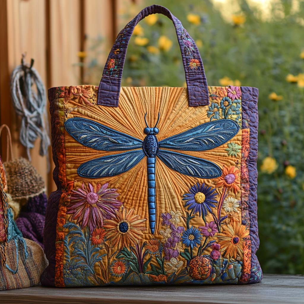 Sunset Glow Quilted Tote Bag NCU0XD1704
