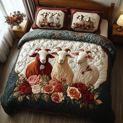 Sunset Grazer 3-Piece Quilted Bedding Set NCU0DV3590