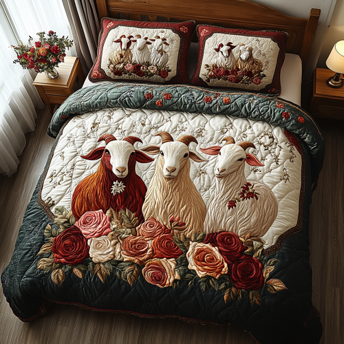 Sunset Grazer 3-Piece Quilted Bedding Set NCU0DV3590