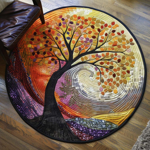 Sunset Grove Quilted Round Mat NCU0TD126