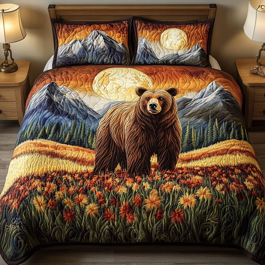 Sunset Haven 3-Piece Quilted Bedding Set NCU0VH2690