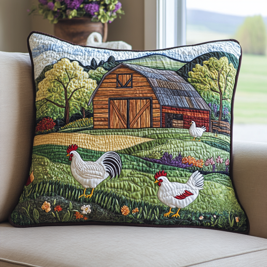 Sunset Homestead Quilted Pillow Case NCU0DK5999