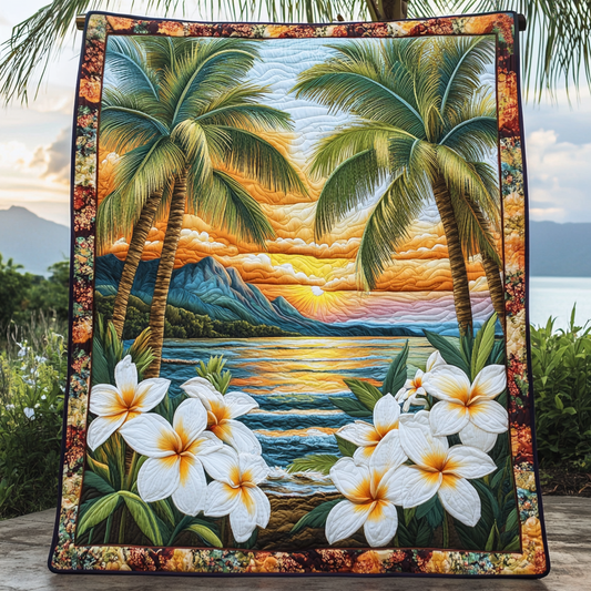 Sunset Horizon Quilted Blanket NCU0VL2692
