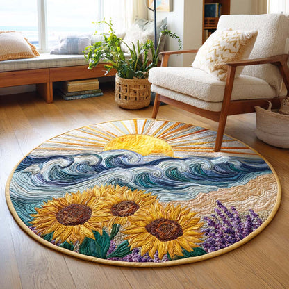 Sunset Horizon Quilted Round Mat NCU0TD283