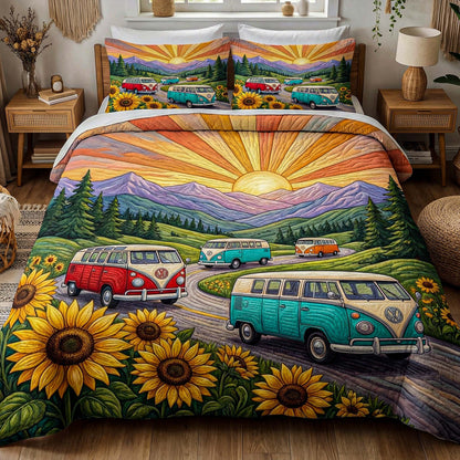 Sunset Journey 3-Piece Quilted Bedding Set NCU0XD2666