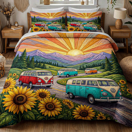 Sunset Journey 3-Piece Quilted Bedding Set NCU0XD2666