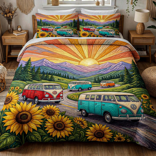 Sunset Journey 3-Piece Quilted Bedding Set NCU0XD2666