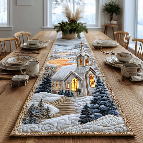 Sunset Light and Hope Quilted Table Runner NCU0TH3890