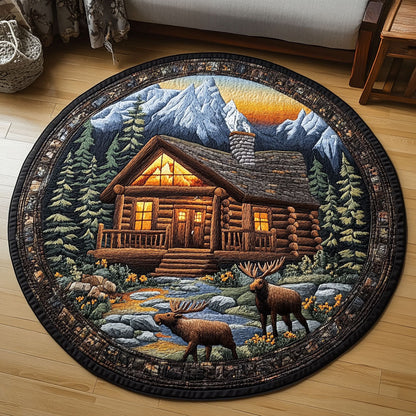 Sunset Lodge Quilted Round Mat NCU0NT3845