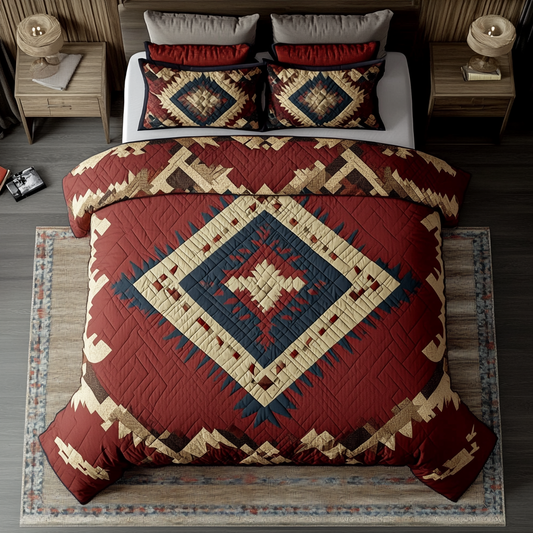 Sunset Mesa 3-Piece Quilted Bedding Set NCU0DK5093