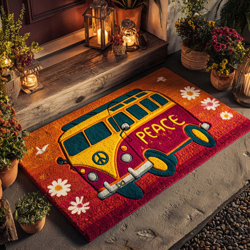 Sunset Peace Van Doormat NCU0XD844