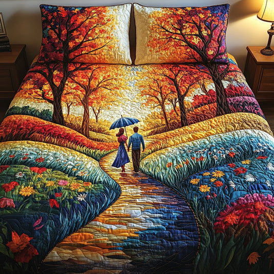 Sunset Promenade 3-Piece Quilted Bedding Set NCU0DV6419
